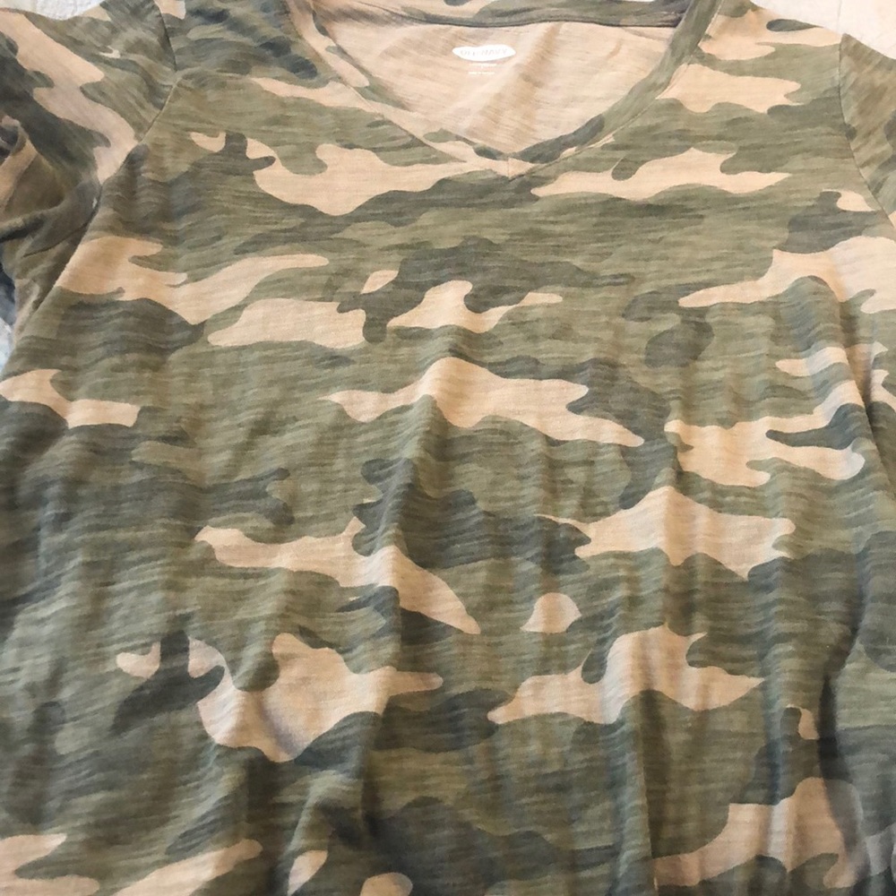 Old Navy Green Camouflage Shirt